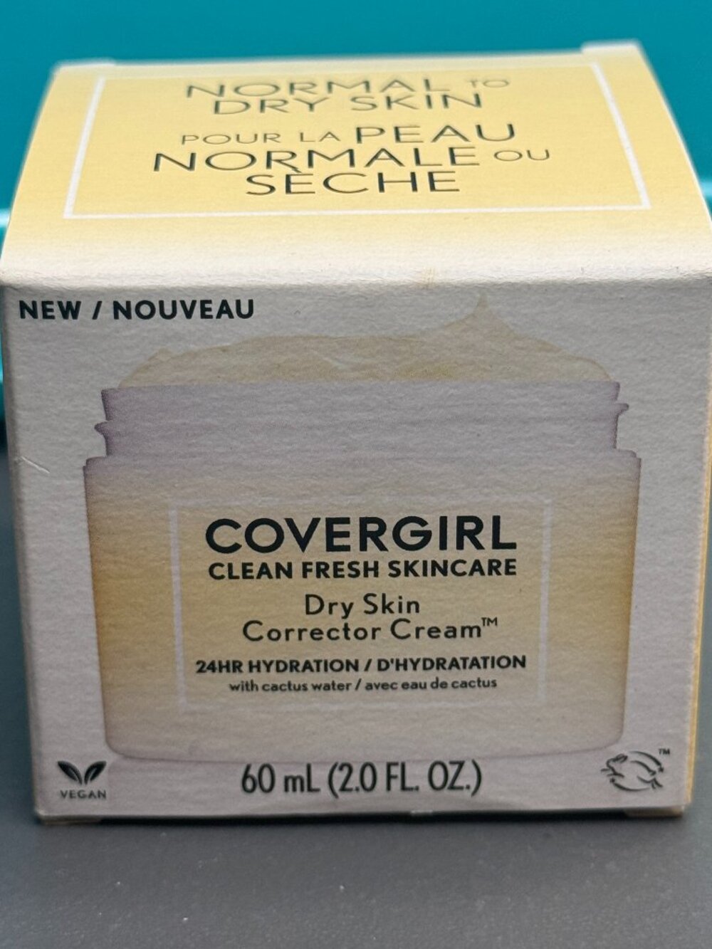 COVERGIRL Clean Fresh Skincare Dry Skin Corrector Face Cream, 2.0 fl oz